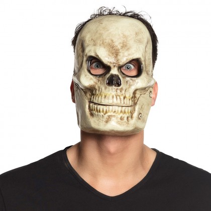 PVC gezichtsmasker Doodshoofd met beweegbare kaak