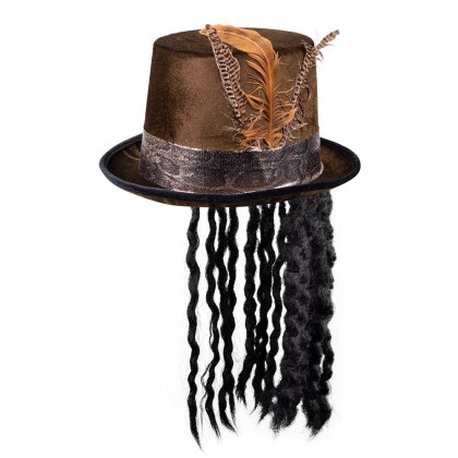Hoed Voodoo Damballah met haar
