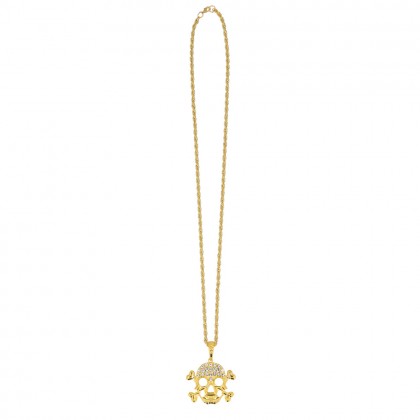 Ketting Schedel goud