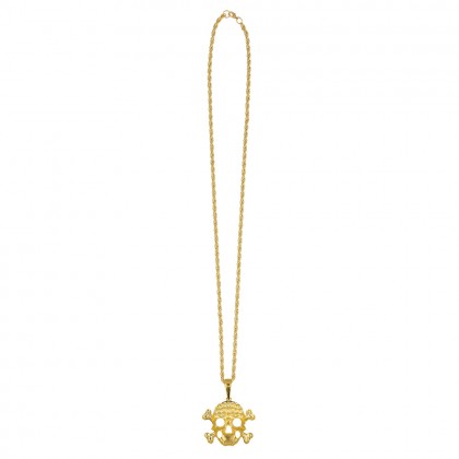 Ketting Schedel goud