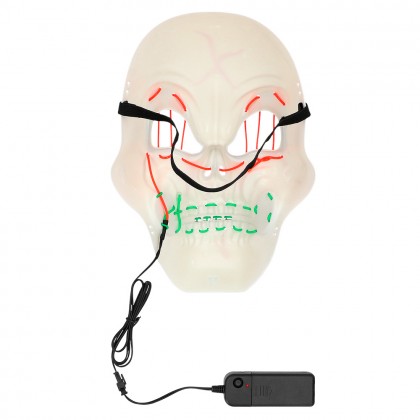 LED masker Halloween 5 ass.