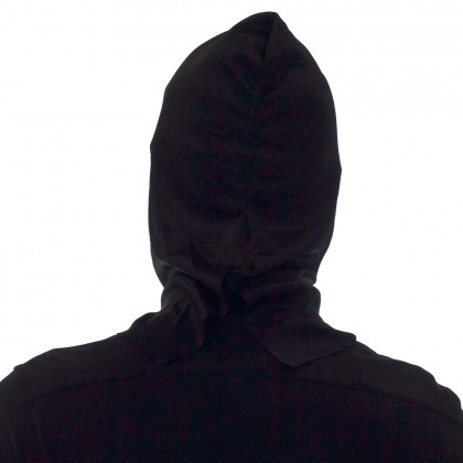 Gezichtsmasker Crazy killer met kap goud