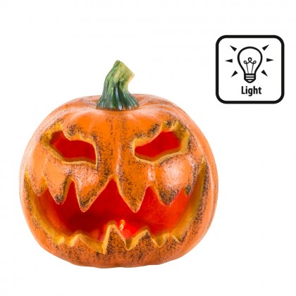 LED decoratie Pompoen Haunted (Ø 16 cm)