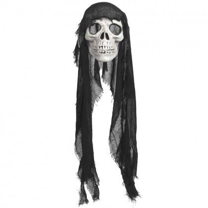Hangdecoratie Creepy skull (100 cm)