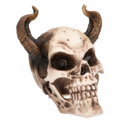 Schedel Duivel met beweegbare kaak (20 x 18 x 19 cm)