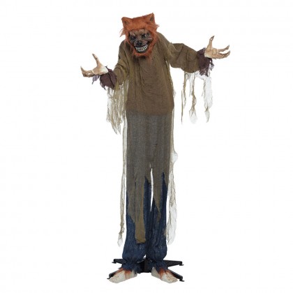 Staande decoratie Gemene wolf (160 cm)