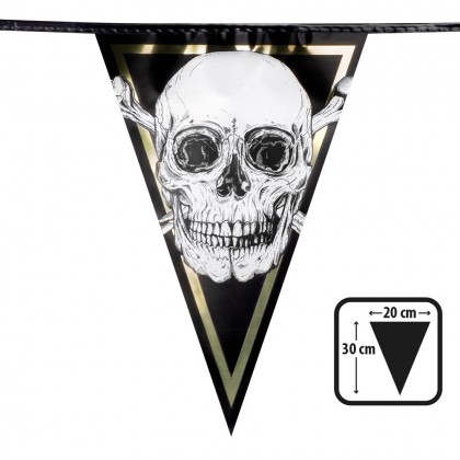 Folievlaggenlijn Piraten (30 x 20 cm)(4 m)