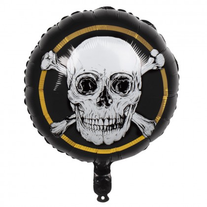 St. Folieballon Piraten dubbelzijdig (Ø 45 cm)