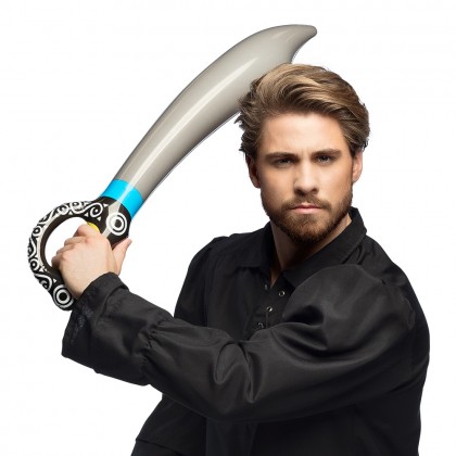 Opblaasbaar piratenzwaard (40 cm)
