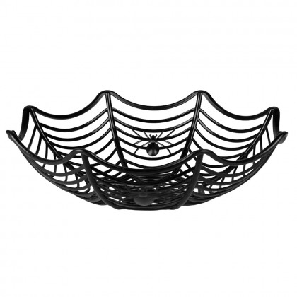 Halloweenmandje Spinnenweb (27 cm)