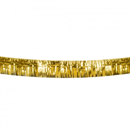 Metallic franjeslinger goud (6 m)
