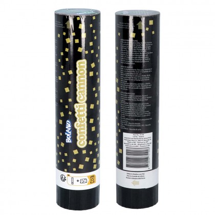 Confettikoker goud zilver ass. (20 cm)