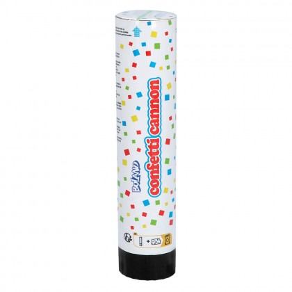 Confettikoker veelkleurig (20 cm)