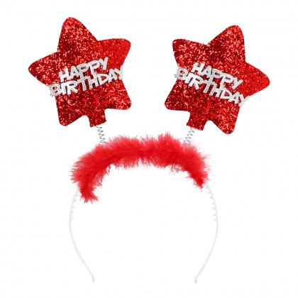 St. Tiara Star 'Happy Birthday' 6 kleuren ass.