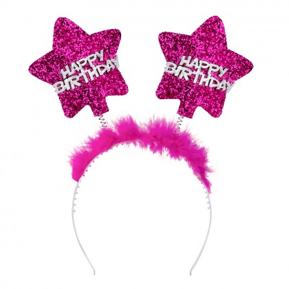 St. Tiara Star 'Happy Birthday' 6 kleuren ass.