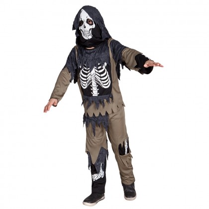 Kinderkostuum Zombie skeleton (7-9 jaar)