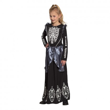 Kinderkostuum Skeleton queen (7-9 jaar)