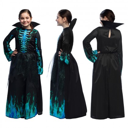 Kinderkostuum Skeleton Azura (10-12 jaar)