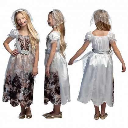 Kinderkostuum Ghost bride (10-12 jaar)