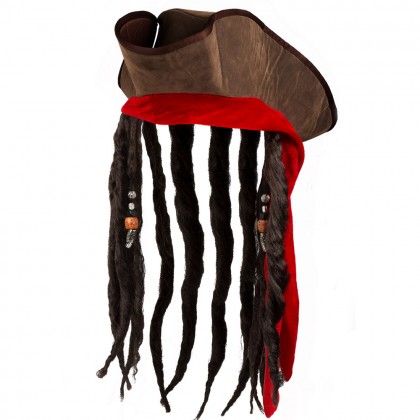 Piratenhoed Dirty Jack met haar