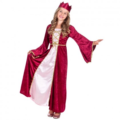 St. Kinderkostuum Renaissance koningin (4-6 jaar)