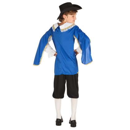 Kinderkostuum Musketier Norbert (7-9 jaar)