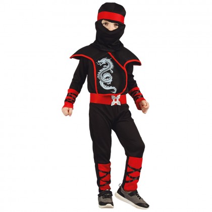 St. Kinderkostuum Ninja draak (3-4 jaar)