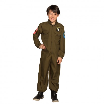 St. Kinderkostuum Jet piloot (4-6 jaar)