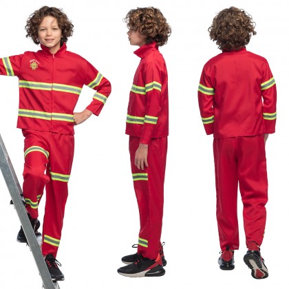 Kinderkostuum Brandweerman (10-12 jaar)