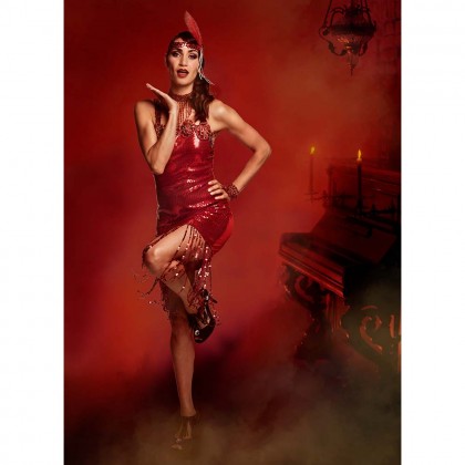 Volwassenenkostuum Flapper Scarlett (40/42)