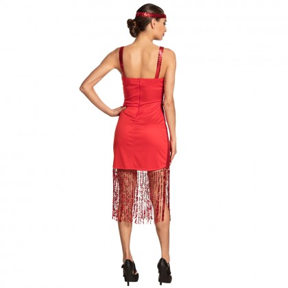 Volwassenenkostuum Flapper Scarlett (44/46)