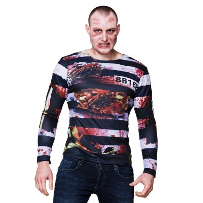 St. Fotorealistisch shirt Zombie prisoner (M/L)