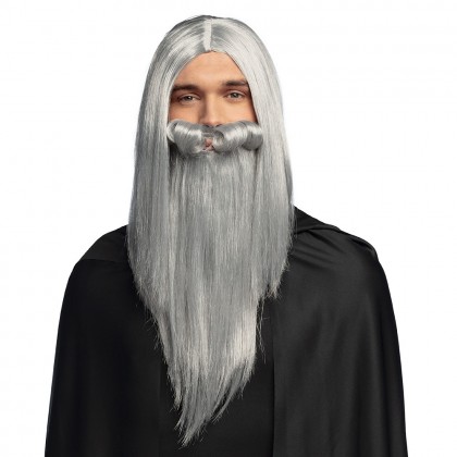 Pruik Magiër met baard