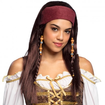 Pruik Piraat Trinity met bandana