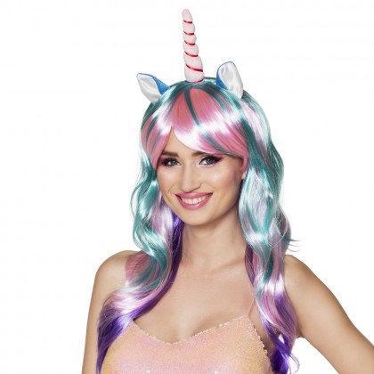 Pruik Eenhoorn Daydream UV