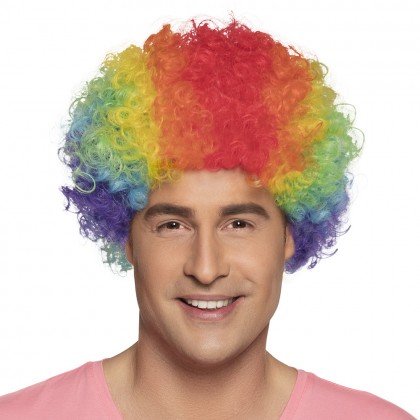 Pruik Pop veelkleurig