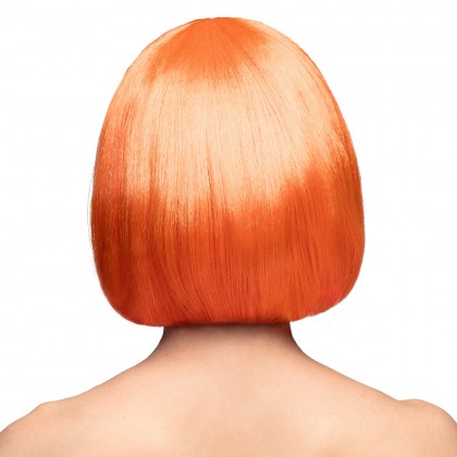 Pruik Cabaret oranje UV