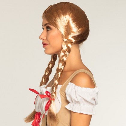 Pruik Heidi blond