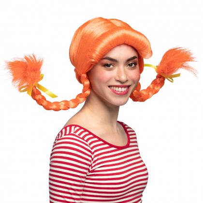 Pruik Braided oranje