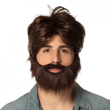 Pruik Dude met baard
