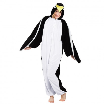 Volwassenenkostuum Pinguïn pluche (max. 1.80 m)