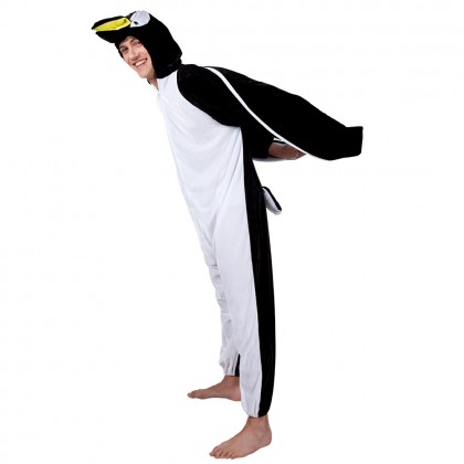St. Volwassenenkostuum Pinguïn pluche (max. 1.95 m)