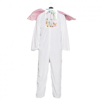 Volwassenenkostuum Eenhoorn pluche wit (max. 1.95 m)