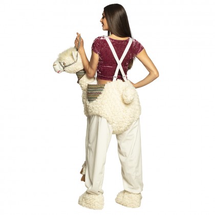 Volwassenenkostuum Op een lama (one size)