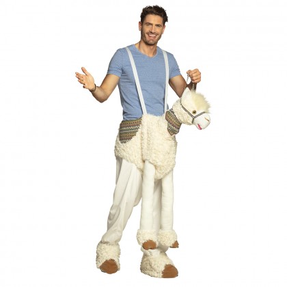 Volwassenenkostuum Op een lama (one size)