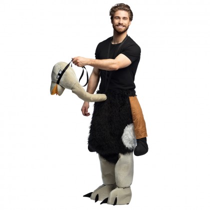 Volwassenenkostuum Op een struisvogel (one size)