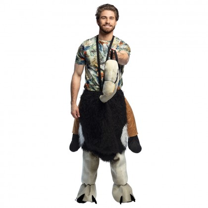 Volwassenenkostuum Op een struisvogel (one size)