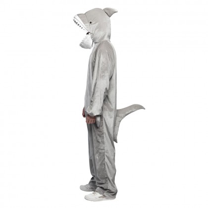 Volwassenenkostuum Haai pluche (max. 1.95 m)