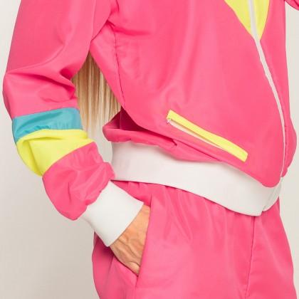 Trainingspak Retro babe neonroze UV (M)