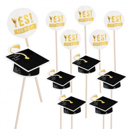Set 12 cocktailprikkers Graduation (12 cm)